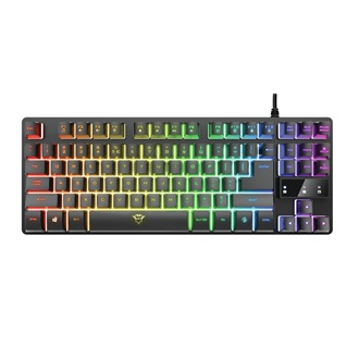 Trust GXT 833 Thado TKL Illuminated USB magyar gaming billentyűzet fekete