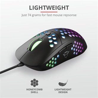 Trust GXT 960 Graphin USB optikai gaming egér fekete
