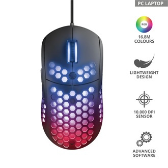 Trust GXT 960 Graphin USB optikai gaming egér fekete