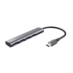 Trust Halyx 4-portos USB-C hub szürke