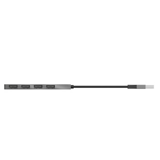 Trust Halyx Mini 4-portos USB2.0 hub szürke