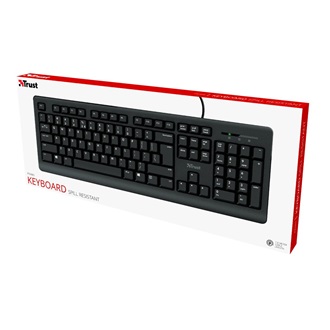 Trust Primo USB cseppálló magyar billentyűzet fekete