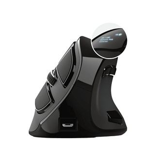 Trust Voxx Ergonomic optikai Bluetooth / vezeték nélküli vertikális egér fekete