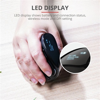Trust Voxx Ergonomic optikai Bluetooth / vezeték nélküli vertikális egér fekete