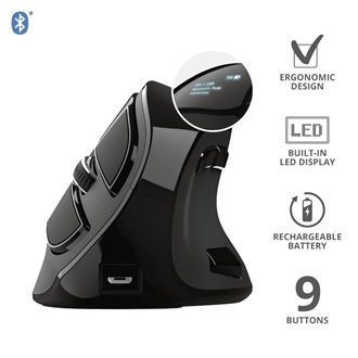 Trust Voxx Ergonomic optikai Bluetooth / vezeték nélküli vertikális egér fekete