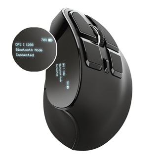 Trust Voxx Ergonomic optikai Bluetooth / vezeték nélküli vertikális egér fekete