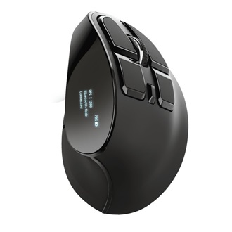 Trust Voxx Ergonomic optikai Bluetooth / vezeték nélküli vertikális egér fekete