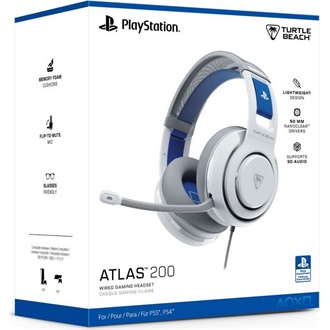 Turtle Beach Atlas 200 Playstation gaming fejhallgató headset fehér
