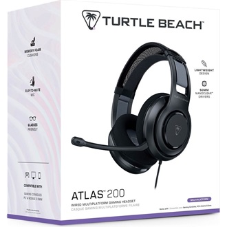 Turtle Beach Atlas 200 Multiplatform gaming fejhallgató headset fekete