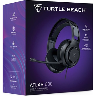Turtle Beach Atlas 200 PC gaming fejhallgató headset fekete