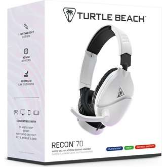 Turtle Beach Recon 70 Playstation gaming fejhallgató headset fehér