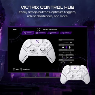 Turtle Beach Victrix Pro BFG Reloaded PS vezeték nélküli / USB-C gamepad játékvezérlő fehér