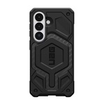 UAG MONARCH PRO szilikon telefonvédő (erős ütésállóság, karbon minta, MagSafe) FEKETE
