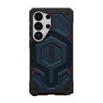 UAG MONARCH PRO szilikon telefonvédő (erős ütésállóság, textil minta, MagSafe) SÖTÉTKÉK