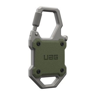 UAG MONARCH műanyag tok extra ütésálló, karabíner, SÖTÉTZÖLD Apple AirTag