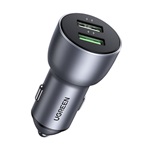 UGREEN CD213 autós töltő 2 USB aljzat 36W, gyorstöltő 3.0, SÖTÉTSZÜRKE