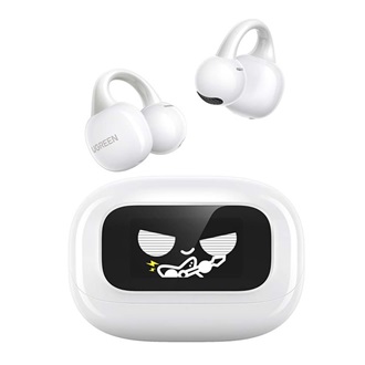UGREEN CLIPBUDS bluetooth fülhallgató SZTEREO (v5.4, TWS, zajszűrő, fülre akasztható, érintőkijelző + töltőtok) FEHÉR