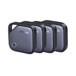 UGREEN CM916 bluetooth nyomkövető 4db (kulcstartóra, valós idejű nyomkövetés, Android/iOS kompatibilis) SÖTÉTSZÜRKE