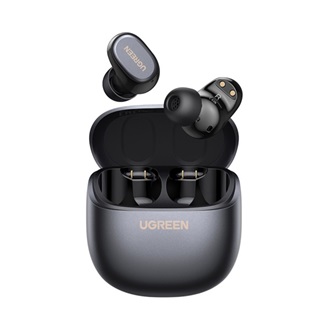 UGREEN DOTS WS220 bluetooth fülhallgató SZTEREO (v6.0, TWS, zajszűrő, mikrofon, IPX5 + töltőtok) FEKETE