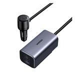 UGREEN EC706 autós töltő USB+3 Type-C aljzat 150W, 100cm, FEKETE