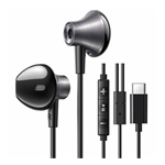 UGREEN EP106 fülhallgató SZTEREO (Type-C, mikrofon, felvevő gomb) FEKETE