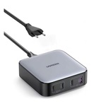 UGREEN NEXODE hálózati töltő állomás USB+3 Type-C aljzat (100W, GaN, PD gyorstöltő 3.0) SÖTÉTSZÜRKE
