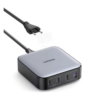 UGREEN NEXODE hálózati töltő állomás USB+3 Type-C aljzat (100W, GaN, PD gyorstöltő 3.0) SÖTÉTSZÜRKE