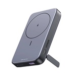 UGREEN PB206 vésztöltő USB+Type-C aljzat 10000mAh, kitámasztó, FEKETE