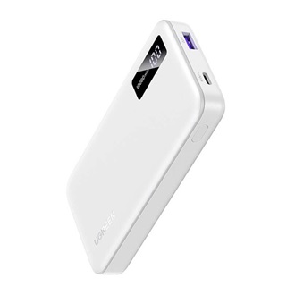 UGREEN PB311 vésztöltő USB+Type-C aljzat 10000mAh, LED kijelző, FEHÉR