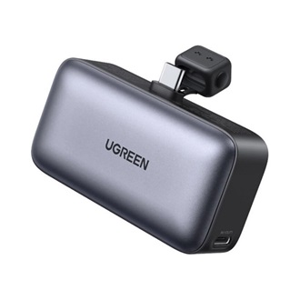 UGREEN PB503 powerbank Type-C aljzat (5000mAh, 20W, PD gyorstöltő, Type-C csatlakozó) SÖTÉTSZÜRKE