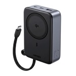 UGREEN PB567 vésztöltő Type-C aljzat 20000mAh, Qi2 + fix Type-C kábel, FEKETE
