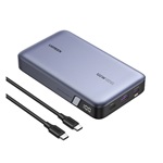 UGREEN PB720 powerbank 2 Type-C+USB aljzat (20000mAh, 100W, PD gyorstöltő 3.0, LED kijelző  + Type-C kábel) SÖTÉTSZÜRKE