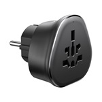 UGREEN S500 1db villásdugó (EU/UK/US) adapter fekete