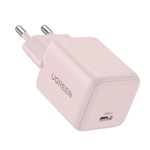 UGREEN X512 hálózati töltő Type-C aljzat 20W, mini, RÓZSASZÍN