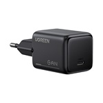 UGREEN X517 hálózati töltő Type-C aljzat (25W, GaN, PD gyorstöltő) FEKETE