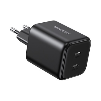 UGREEN X526 hálózati töltő 2 Type-C aljzat 45W, gyorstöltő, FEKETE