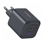 UGREEN X527 hálózati töltő USB+2 Type-C aljzat 45W, gyorstöltő, SÖTÉTSZÜRKE