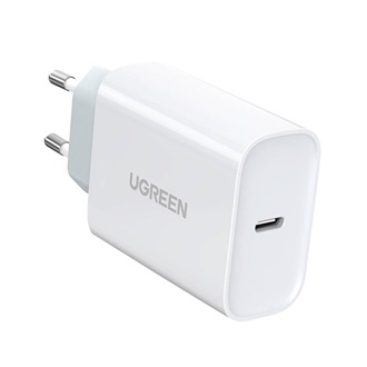 UGREEN hálózati töltő Type-C aljzat 30W, PD gyorstöltő 4.0, FEHÉR