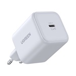 UGREEN hálózati töltő Type-C aljzat (45W, GaN, PD gyorstöltő) FEHÉR