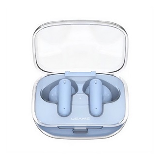 USAMS BE16 bluetooth fülhallgató SZTEREO v5.3, zajszűrő + töltőtok, VILÁGOSKÉK