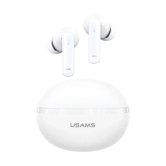 USAMS ECHO E02 bluetooth fülhallgató SZTEREO (v5.3, TWS, aktív zajszűrő + töltőtok) FEHÉR
