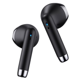 USAMS IA04 Bluetooth fülhallgató SZTEREO v5.0, mikrofon + töltőtok, FEKETE