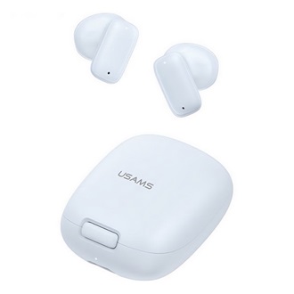 USAMS ID25 Bluetooth fülhallgató SZTEREO v5.3, zajszűrő + töltőtok, VILÁGOSKÉK