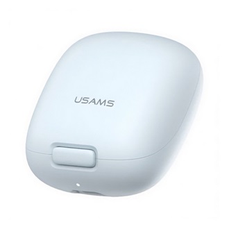 USAMS ID25 Bluetooth fülhallgató SZTEREO v5.3, zajszűrő + töltőtok, VILÁGOSKÉK