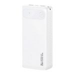 USAMS PB80 vésztöltő 2 USB+Type-C (20000mAh, 20W, PD gyorstöltő) FEHÉR