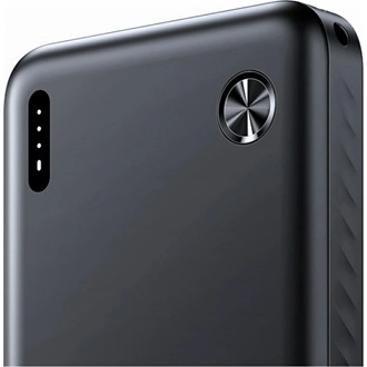 USAMS PB83 vésztöltő 2 USB+Type-C (10000mAh, 20W, PD gyorstöltő) FEKETE