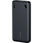 USAMS PB83 vésztöltő 2 USB+Type-C (10000mAh, 20W, PD gyorstöltő) FEKETE