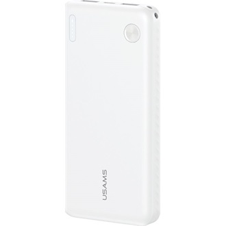 USAMS PB83 vésztöltő 2 USB+Type-C (10000mAh, 20W, PD gyorstöltő) FEHÉR
