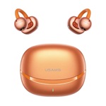 USAMS R3 ECHO bluetooth fülhallgató SZTEREO (v6.0, TWS, fülre csíptethető, zajszűrő, mikrofon + töltőtok) NARANCSSÁRGA