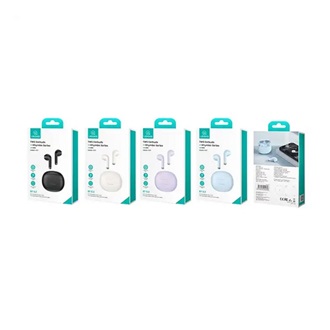 USAMS RHYMBO bluetooth fülhallgató SZTEREO v5.3, zajszűrő + töltőtok, VILÁGOSKÉK